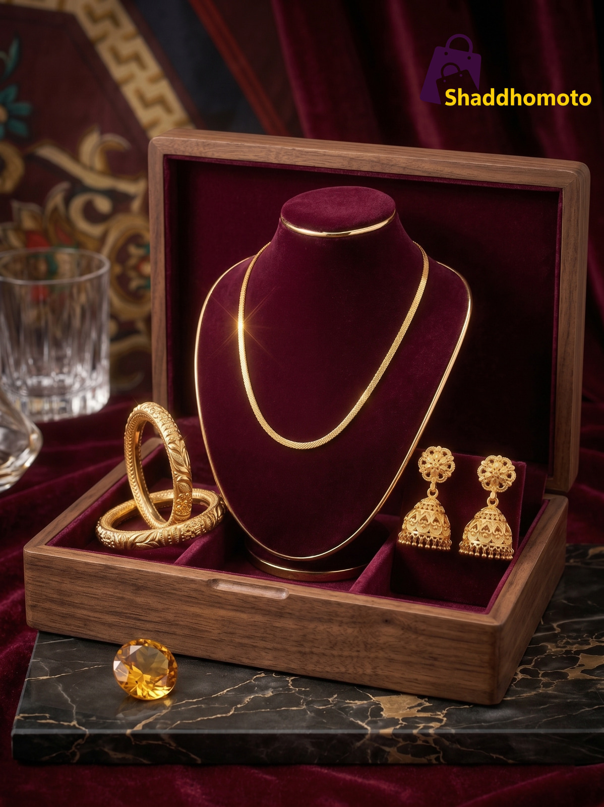 Dubai gold design Combo set